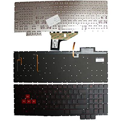 Power4Laptops Regno Unito Retroilluminato Nero Tastiera Sostitutiva per Portatili Compatibile con HP Omen 15-ce003nf Power4Laptops Regno Unito Retroilluminato Nero Tastiera Sostitutiva per Portatili Compatibile con HP Omen 15-ce003nf