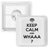 DIYthinker Citazione Keep Calm and Whaaa nero PBT per tastiera meccanica bianco OEM n. marcato stampa multicolore MultiColor R3