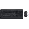 Logitech Combinazione di tastiera e mouse wireless MK545 ADVANCED, layout internazionale QWERTY US Nero