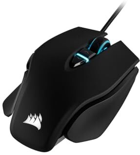 Corsair M65 ELITE RGB Ottico FPS Mouse Gaming, 18000 DPI Ottico Sensore, Retroilluminazione a RGB LED, Sistema di Regolazione del Peso, Nero