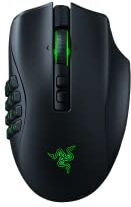 Razer Naga Pro Mouse da Gioco Wireless Modulare con Piastre Laterali Intercambiabili (HyperSpeed, 19 + 1 Pulsanti Programmabili, Interruttore Ottico del Mouse, Sensore Ottico 20K DPI Focus+) Nero