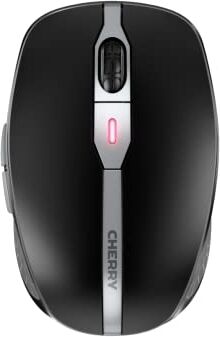 CHERRY MW 9100, mouse wireless e ricaricabile, connessione tramite Bluetooth o radio 2,4 GHz, sensore preciso 2400 dpi, crittografia AES-128, nero