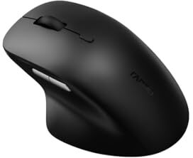 Hama Rapoo Mouse wireless (compatto, wireless, Bluetooth, USB A, DPI 3600, 34 tasti, silenzioso, mouse, ottico) nero