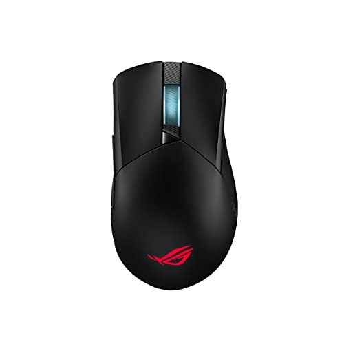Asus ROG Gladius III Wireless Gaming Mouse, 3 Connection Modes Wired / Bluetooth / RF 2.4 GHz, 19,000 DPI Optical Sensor, 6 Programmable Buttons, RGB, 85 Hour Battery Life, Ergonomic, Black