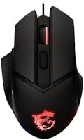 MSI CLUTCHGM20 Elite Gaming USB RGB regolabile fino a 6400 DPI Desktop Laptop Gaming Grade Mouse ottico (frizione GM20 Elite)