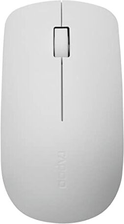 Rapoo Mouse Wireless M20 Plus, 2.4 GHz, connessione Wireless, 1000 DPI Bianco