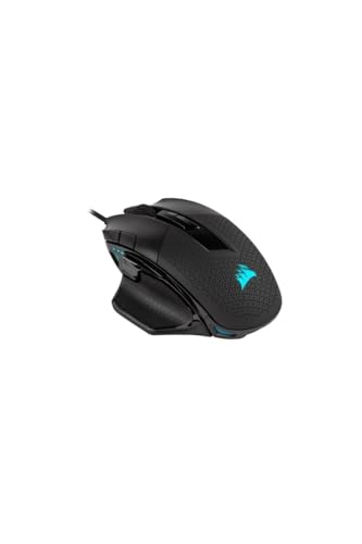 Corsair NIGHTSWORD RGB Wired Tunable FPS/MOBA Mouse da Gioco 18.000 DPI 10 Pulsanti Programmabili Sistema di Peso Compatibile con iCUE PC, Mac, PS5, PS4, Xbox Nero