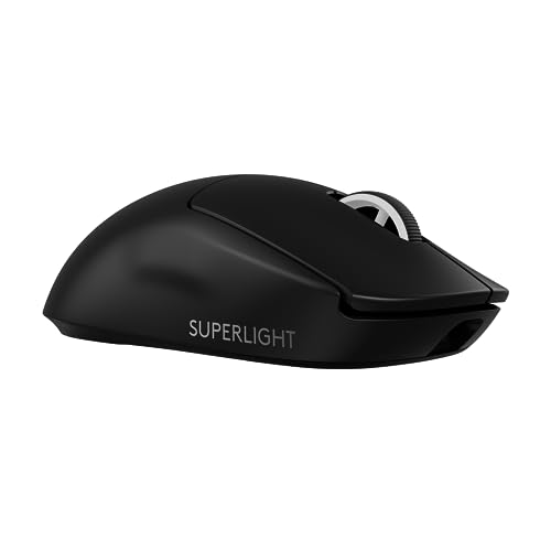 Logitech PRO X SUPERLIGHT 2 LIGHTSPEED Mouse da Gioco Wireless, Leggero, Tasti Ibridi LIGHTFORCE, Sensore HERO 2, 32.000 DPI, 5 Pulsanti Programmabili, USB-C, PC e Mac Nero