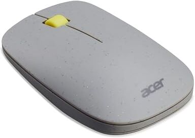 Acer Vero Mouse, Mouse Wireless, Wireless a 2.4 GHz fino a 10 Metri, fino a 4.200 DPI, Mouse Ergonomico, Realizzato con il 30% di plastica riciclata post-consumo, Rotella Silenziosa, Grigio