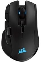 Corsair IRONCLAW RGB WIRELESS FPS/MOBA Mouse da Gioco 18.000 DPI 10 Pulsanti Programmabili Progettato per Mani Grandi Compatibile con iCUE PC, Mac, PS5, PS4, Xbox Nero