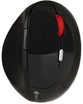 NGS EVO ERGO- Mouse Ergonomico senza Fili, 800/1200/1600/2400 dpi, Mano Destra, Funzione Plug & Play, Colore Nero