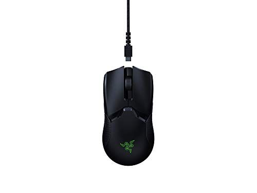 Razer Viper Ultimate Mouse da Gioco Ambidestro per E-Sport Alimentato Dalla Tecnologia Wireless Hyperspeed (Sensore Ottico Focus + 20K, Leggero 74 grammi, Chroma RGB) Nero