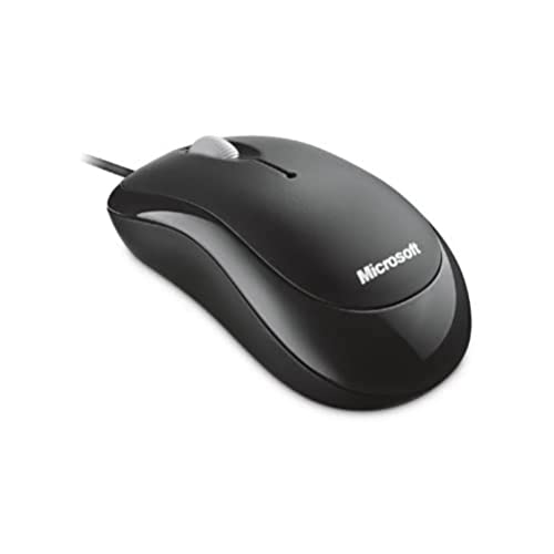 Microsoft Basic Optical Mouse per le Aziende, Windows, Tecnologia Ottica, Ambidestro, Nero