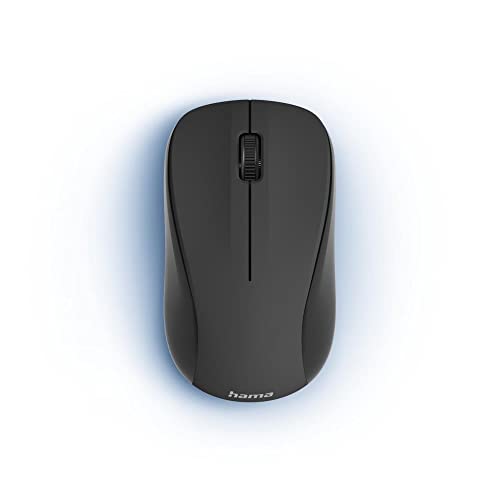 Hama Mouse wireless MW-300 V2, 3 tasti con scroll, 1200 dpi, silenzioso, nero
