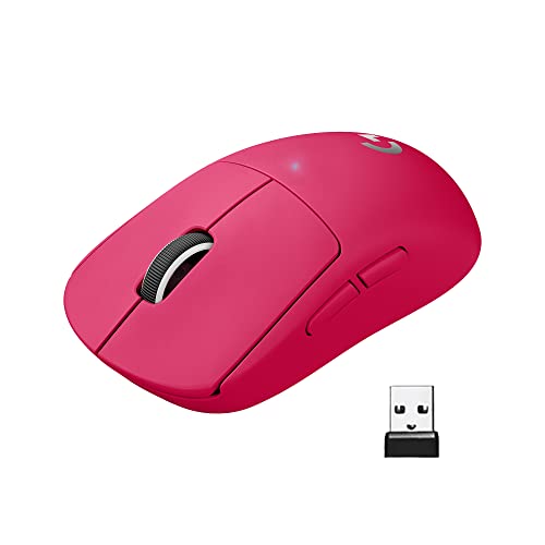 Logitech PRO X SUPERLIGHT Mouse Gaming Wireless, Leggero 63 g, Sensore HERO 25K, 25.600 DPI, 5 Tasti Programmabili, Lunga Autonomia, Memoria Integrata, per eSport, Compatibile con PC e Mac
