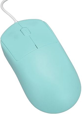 Bewinner Mouse Cablato di Base a 3 Pulsanti, Mouse per Computer Portatile USB Ottico da 1200 DPI, Mouse a Tinta Unita dal Design Semplice per L'home Office (Blu)