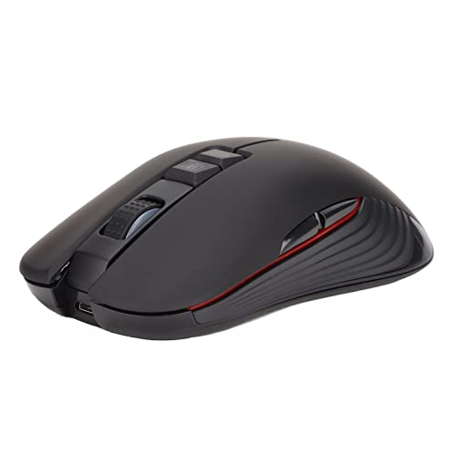 Bewinner Mouse Meccanico Wireless, Mouse da Gioco Ergonomico Ricaricabile 2.4G 3600 DPI, Mouse Silenzioso Silenzioso per Computer Desktop Laptop