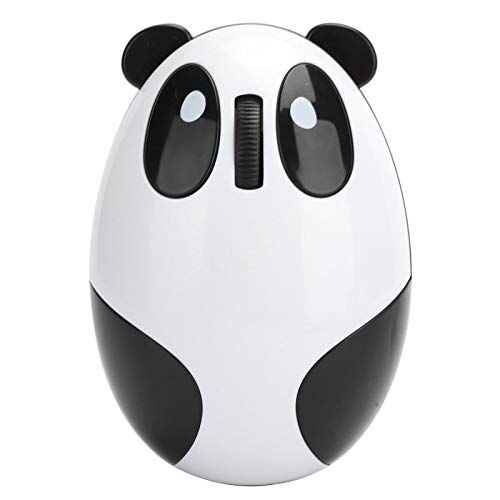 Bewinner Mouse Wireless 2,4 GHz per Win/Mac/Linux/Andriod/iOS, Mouse Ottico Panda per Computer Mouse USB Senza Fili Batteria Ricaricabile Integrata, Plug And Play