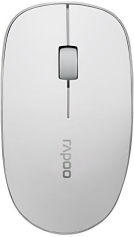 Rapoo 16880 3510P Mouse Ottico Sottile, 1000 dpi, 3 Tasti, Wireless 2.4 Ghz, Bianco