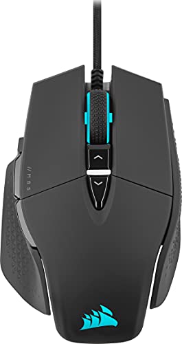 Corsair M65 RGB ULTRA, Mouse Gaming FPS Regolabile, Sensore Ottico  MARKSMAN da 26.000 DPI, Switch Ottici OMRON, Tecnologia di Hyper-Processing  AXON, Nero