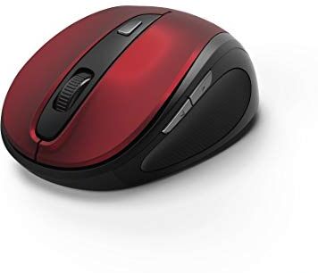 Hama MW-400 mouse RF Wireless Ottico 1600 DPI Mano destra Nero, Rosso