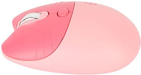 Bewinner Mouse Wireless Simpatico Gatto Mouse Carino Silenzioso, Mouse Wireless Carino 2.4G Portatile 3 Livelli DPI, Silenzioso e Compatibile per Computer Portatile Mouse Carino (Pink)