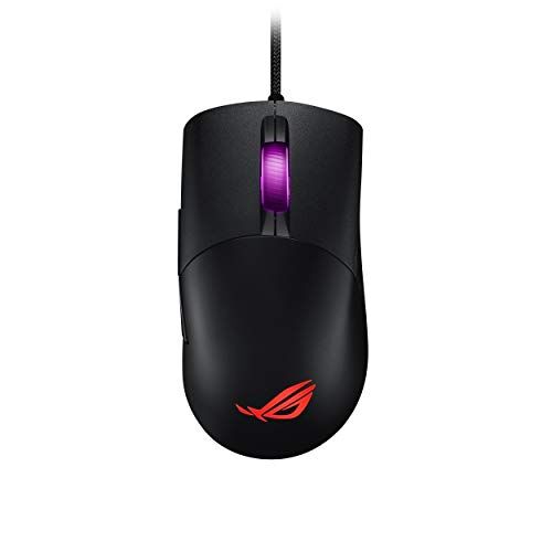Asus ROG Keris Lightweight FPS optical gaming mouse with ROG Paracord soft cable, specially-tuned ROG 16,000 dpi sensor, exclusive push-fit switch socket design, PBT L/R keys