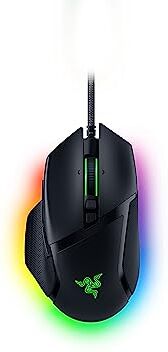 Razer Basilisk V3 Mouse da Gioco Personalizzabile Cablato (10+1 Pulsanti Programmabili, Rotellina Inclinabile HyperScroll, Chroma RGB, Interruttori Ottici, Sensore Ottico Focus+ 26K DPI) Nero