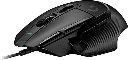 Logitech G502 X Mouse Gaming Cablato Switch Principali Ottico-Meccanici Ibridi LIGHTFORCE, Sensore per Gaming HERO 25K, Compatibile con PC macOS/Windows Nero