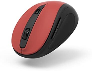 Hama Sienna Mouse ergonomico senza fili (6 pulsanti, 2,4 GHz, 800/1200/1600 dpi, mouse ottico, senza fili, mouse ergonomico, mouse per computer, computer portatile/PC/notebook, destrorsi,