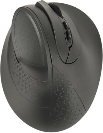 Bewinner Mouse Verticale, Mouse Ricaricabile USB 2.4G BT5.0, Mouse Ergonomico Wireless DPI Regolabile per, per Laptop PC Desktop, Nero