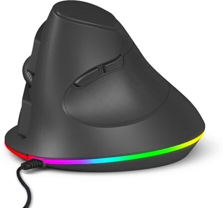 Generic mouse ergonomico mouse wireless per laptop mouse ergonomico mouse wireless wireless mouse da gioco per laptop mouse da gioco Mouse per laptop con RGB personalizzabile e design ergonomico per