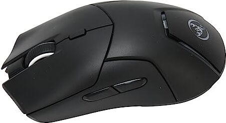 Bewinner Mouse da gioco wireless, mouse wireless ricaricabile con retroilluminazione RGB, 4000dpi, 7 pulsanti silenziosi, 2.4G e Dual BT5.1, design ergonomico