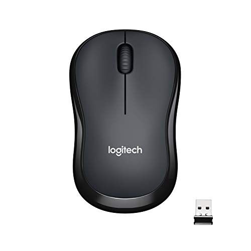 Logitech B220 SILENT Mouse Wireless, 2,4 GHz con Ricevitore USB, Tracciamento Ottico 1000 DPI, Durata Batteria di 18 Mesi, Ambidestro, Compatibile con PC, Mac, Laptop Grigio