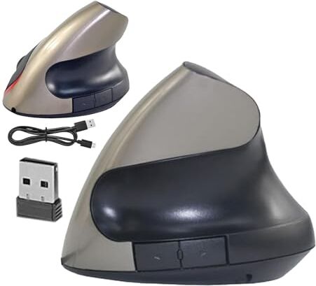 Generic Mouse verticale, mouse verticale ergonomico   Mouse USB ottico Il mouse wireless con sensore ergonomico e accurato migliora il comfort per l'uso del computer