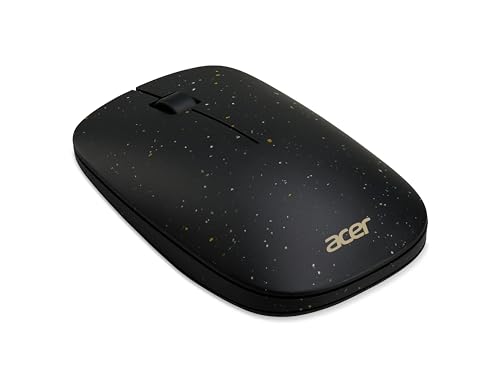 Acer Vero Mouse, Mouse Wireless, Wireless a 2.4 GHz fino a 10 Metri, fino a 4.200 DPI, Mouse Ergonomico, Realizzato con il 30% di plastica riciclata post-consumo, Rotella Silenziosa, Nero