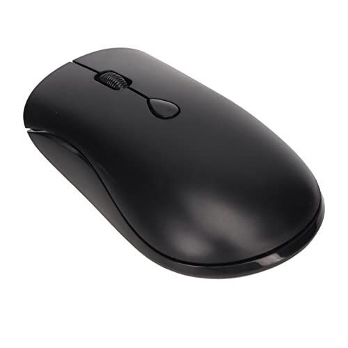 Bewinner Mouse Wireless 2.4G, Mouse Bluetooth Ergonomico 1600 DPI con Ricevitore USB, Mouse Silenzioso per PC Desktop da Ufficio (Nero)