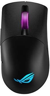 Asus ROG Keris Wireless FPS Gaming Mouse, 3 Mode Connection 2.4 GHz / Bluetooth / Wired USB, 16,000 DPI Optical Sensor, 7 Programmable Buttons, RGB, Ergonomic, PBT Keys, Swappable Switches, Black