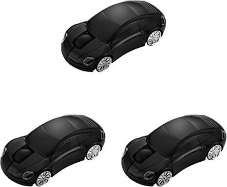 Generic 3Pcs 2. 4Ghz Senza Fili Ottico Del Computer Mouse Senza Fili Portatile Mouse Ottici Mobili Portatile Mouse Ottico Mobile Mouse 3D Auto