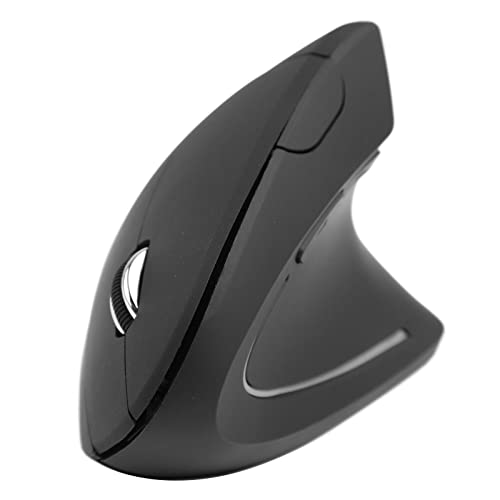Bewinner Mouse Wireless Verticale, Mouse Ergonomico Digitale DPI Regolabile, Clic Silenziosi, 5 Pulsanti, Mouse per Computer Alimentati a Batteria per Il Gioco