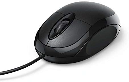 Hama MC-100 mouse USB Ottico 1000 DPI Mano destra Nero