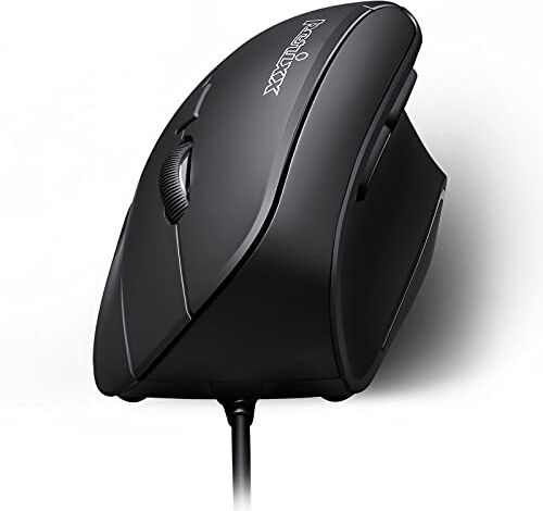 Perixx PERIMICE-515, Ergonomico mouse verticale con cavo 1600 dpi mano destra Natural Ergonomic design verticale