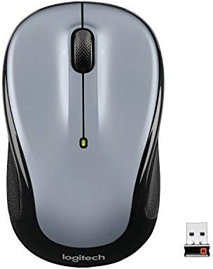 Logitech M325 Mouse Wireless, 2,4 GHz con Ricevitore USB Unifying, Rilevamento Ottico 1 ‎‎000 DPI, Batteria Lunga Durata 18 Mesi, PC/Mac/Laptop/Chromebook Grigio Chiaro