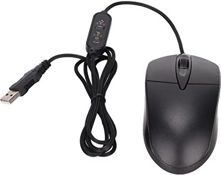 Bewinner Mouse Riscaldato, Mouse Riscaldato Cablato con Regolazione della Temperatura, Mouse per Computer Riscaldato Ottico USB Ergonomico Regolabile a 3 Livelli 1600 DPI, Mouse