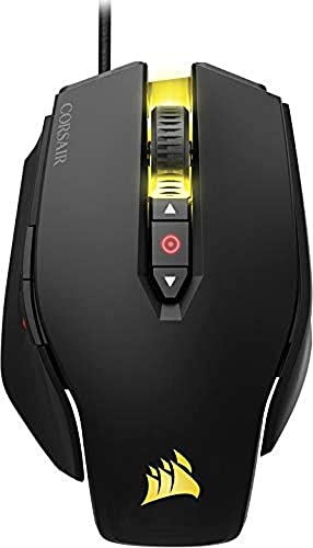 Corsair M65 PRO RGB Mouse Ottico da Gioco, RGB Retroilluminato, 12000 DPI, FPS, con Cavo, Sistema di regolazione del peso, Nero