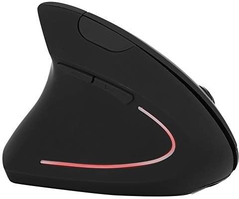 Bewinner Mouse con Ricarica Wireless Mouse Verticale Ergonomico per Mancini, DPI Regolabile, Batteria a Lunga Durata, Resistente allo Scivolamento