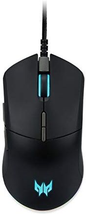 Acer Predator Mouse Cestus 330, Mouse Gaming , Design Ergonomico, Fino a 16000 DPI, 5 Livelli DPI Shift Setting, 7 Tasti Programmabili, 400 IPS, Accelerazione 40g, Polling Rate 1ms/1000Hz, Cavo 1.8 m