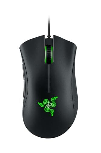 Razer DeathAdder Essential (2021) Mouse da Gioco Cablato con Sensore Ottico da 6400 DPI (Sensore Ottico da 6400 DPI, 5 Pulsanti Programmabili, Fattore di Forma Ergonomico) Nero