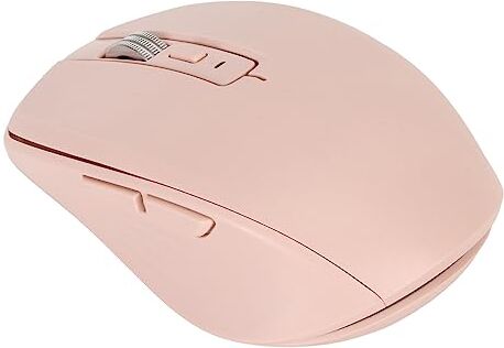 Bewinner Mouse Wireless 2.4G, Mouse Ergonomico Bluetooth Dual Mode con 4 DPI Regolabili, Retroilluminazione RGB, Rotella di Scorrimento 3D, per PC Portatile OS X (Rosa)