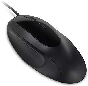 Kensington Mouse Ergonomico con Cavo Pro Fit Ergo per Laptop/Deskto/PC/Gaming, Connessione USB 3.0, 4 Impostazioni DPI & 5 Pulsanti, Nero (K75403EU)